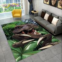 3D Animacinis Juros periodo Parko Dinosaurų Plotas Kilimas Didelis, Kilimas Kilimas Svetainei Miegamajam Sofai Įėjimo Durų Kilimėlis Dekoras, Vaikams Neslystantis Grindų Kilimėlis 40x60cm(15x23in)