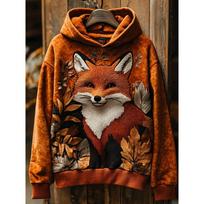 Gyvūno Hoodis Juokingas Vištos Voverės Arklys Triušis 3D Spausdinimo Hoodis Vyrai Moterys Mados Oversize Hoodies Moterys Sweat Street Striukė 120 orange