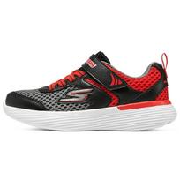 Skechers Velcro Versatile Outdoor Running Low Top Casual Shoes Kids sneaker Black Red 405103L-CCRD 30 black
