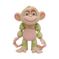 Printing 3D Monkey Crafts Figure Multi-Joint Movable Funny Abstract For Home Desktop Decorationation Accessories Children'S Unique Gift beige