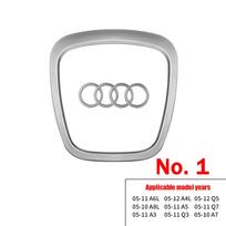 Automobilio stiliaus vairo centrinės apdailos Aksesuaras Logotipas AUDI A6L Q7 Q3 Q5L Q8 A7L Q6 E-TRON SQ5 Q5 A7 A5 A3 A4L A8L A8