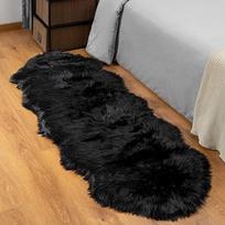 Dirbtinio avikailio kilimas Purūs pliušiniai kilimai Prabangus kailinis miegamojo kilimėlis prie lovos Svetainės sofos kilimėlis Dirbtinės vilnos kilimas 80X180cm(31.5x70in)
