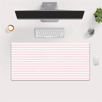 Multiple Sizes Pink  White Striped Desk Pad Multifunctional Mouse Pad for Gaming  Office Durable NonSlip Base 300x800x2mm black
