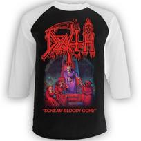 DEATH cd cvr SCREAM BLOODY GORE Official RAGLAN SHIRT XL New chuck symbolic M red