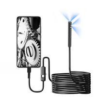 Endoscope Camera with Light, 1920P HD Borescope with 8 Adjustable LED Lights Dual Lens, IP67 Waterproof Inspection Camera Replacement for iPhone iOS