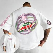 Pokémon Anime Išvestinis Pikachu Dvipusiai Spausdinti Marškinėliai 2026 Vasara Vaikams T-shirt Lauko Treniruotėms ir Fitnesui Vyriški Sportiniai Drabužiai XL gray