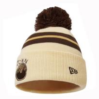New Era NBA series trendy knitted acrylic wool hat, same style for men and women, couple model, yellow 60761665 geltona