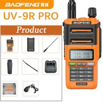 Baofeng UV-9R PRO Walkie Talkie Long Range IP68 Waterproof vhf and uhf High Power Radios Upgraded Of UV9R Two Way Radios oranžinė
