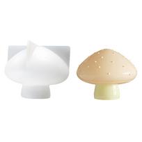 Mushroom Resin Mold Crystal Epoxy Mold for Resin Casting Soap Table Ornaments Mushroom Silicone Mold Soap Making Mold white