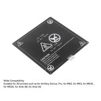 3D Printer Heated Bed 220x220mm 3mm Thick Aluminum Hot Bed with 90cm Wire DC12V