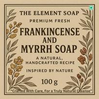 Premium Natural Frankincense & Myrrh Soap Bar | Pure Omani Frankincense from Salalah | Cold Process Handmade Soap with Premium Oils & Butters | Nat
