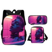 Gents' Plus Ladies' Sling Carrier, Pupil Carry Bag King Queen Children's Casual Shoulder Bag Featuring Durable Construction black