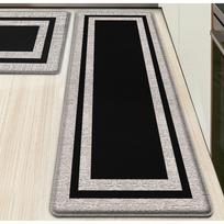 Virtuvės grindų kilimėlis, sutirštintas PVC, atsparus nuovargiui, dvigubo rėmo kilimėlis, atsparus vandeniui, alyvai ir neslystantis oda 44*180*1CM