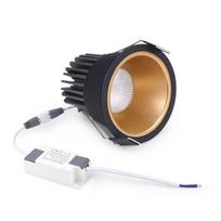 Aliuminio LED COB šviestuvas 7W/12W įleidžiamas lubinis prožektorius LED lubinis šviestuvas Baltas auksas/Juodas auksas Vidaus apšvietimas Virtuvės apšvietimas 7w&Warm White