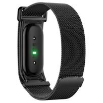 Milanietiškas magnetinis metalinis keičiamas dirželis Google Fitbit Air išmaniajam fitneso sekikliui Google Fitbit Air juoda