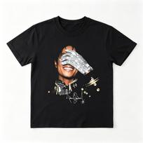 Comfort Colors Michael Jackson Marškinėliai, Michael Jackson Bad Pasaulinės Ekskursijos 1987 T-shirt 120 black