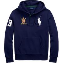 Polo Ralph Lauren FW25 Big Pony 20-ojo jubiliejaus ženklelis Fleece gobtuvas Vyriški gobtuvai 710981769-001 M black