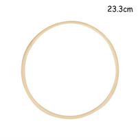 5 vnt. 15-40 cm „Pasidaryk pats“ kabantis vainikas Bambukinis/Metalo vainikas Geležinis žiedas Kabantis amatas Šventės dekoracijos Kūdikio sutiktuvės Vestuviniai vainikai 5pcs beige