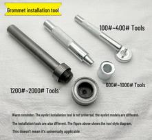 Iron Eyelet Grommet Installation Hammer Punch Tool for DIY Handcrafts Set of 3, 150# gray