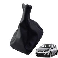 For Opel Corsa Vectra Tigra Car Gear Shift Lever Knob with Leather Boot Cover Dust-proof Gaiter 5 Speed Manual Gearshift Accesso black