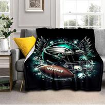 Philadelphia Eagles pledas Lauko flanelinis pledas stovyklavimui, žygiams, sodo vakarėliams, iškylų reikmenys, dovana šeimai ir draugams 100x150cm