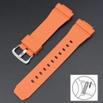 Ąžuolinis guminis dirželis Casio G-Shock GA-2100 GM-2100 greito atsegimo TPU dervos vyriškas sportinis nardymo laikrodžio apyrankės priedas 16 mm 16mm sidabras/oranžinė