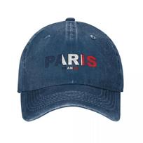 Paris France Colored With Flag Washed Baseball Cap France Flag Hip Hop Dad Hats Summer Unisex Men Outdoor Sports Baseball Caps One Size tamsiai mėlyna spalva