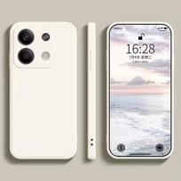 Skirta Redmi Note 13 Pro 4G Kritimo prevencija Telefono dėklas Skysto silikono Minkštas TPU dangtelis Skirta Xiaomi Redmi Note 13 Note13 pro 4G Redmi Note13 4G balta