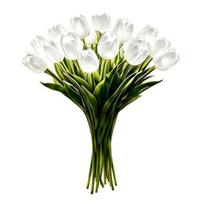 Dirbtinė tulpės lemputė LED tulpės puokštė naktinė lempa su tikroviškais PU žiedlapiais žvilganti tulpės medžio dekoratyvinė aplinkos šviesa namams miegamajam svetainei 10pcs white