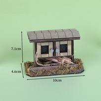 1Pcs 1/12 Scale Dollhouse Simulation Wash Basin Toy  Doll House Miniature Bathroom Sink Cabinet Prop Realistic  Diy Accessories gray