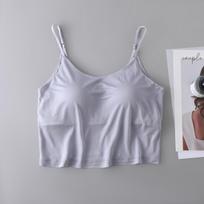 42-Stitch Twisted Mulberry Silk Camisole: Elegant Backless Strapless Bra, Thin Summer Style Medium gray