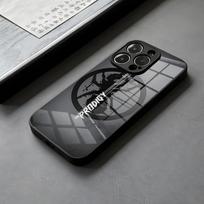 The P-Prodigy Artist LOGO Phone Case Glass Quiet For IPhone 16 15 14 Pro Max 13 12 Mini 11 X XS XR 8 Plus For Samsung S 25 24 23 samsungS255G gray