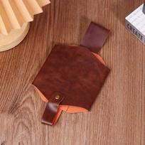 Diržinė odinė alaus butelio dėtuvė ant juosmens Nešiojama alaus diržinė rankinė Patogus vyno butelių ir gėrimų skardinių laikiklis brown L For 500ml brown