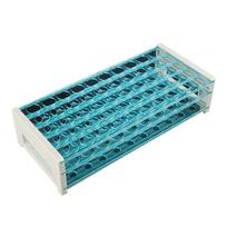 3 sluoksnių laboratorinis bandymų mėgintuvėlių laikiklis, nuimamas ir patvarus plastikinis stabilus laikymo stovas 13mm/16mm/18mm pločio mėgintuvėliams blue