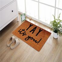 Yay It's You Doormat Rubber Bathroom Kitchen Mat Garden Garage Door Floor Mat Non-Slip Carpet Entrance Rug 18x30 Inch brown