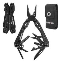 SWISS+TECH Multi-Function Pliers 16-in-1 Multi-Tool - Black gray