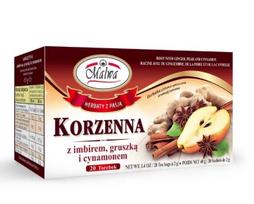Malwa Herbal and fruit spice tea with ginger, pear and cinnamon 40 g (20 x 2 g)