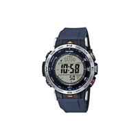 CASIO PRO TREK Kolekcija Skaitmeninis Ekranas Kolekcija Kvarcinis Mechanizmas Dervos Dirželis Laikrodis Vyriški Laikrodžiai PRW-30AE-2JR Blue Strap gray
