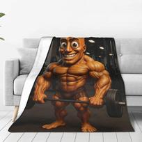 Tung Tung Tung Sahur Blanket Quality Soft Warm Throw Blanket Spring Kids Home Decor Print Bedspread 130x150cm black