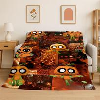 Žaidimo Dandy Pasaulis Animacinis Minkštas Flanelinis Antklodė, Šilta Jauki Antklodė Lovai, Foteliui, Sofai, Miegamajam, Svetainei, Kelionei, Stovyklavimui 130x150cm