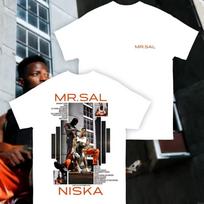 France Rapper Niska Mr Sal Album Merch 2026 T shirt Cotton Unisex Men‘s Women's T-Shirt Fans Tour Hiphop Fashion Y2k Casual Tee M gray
