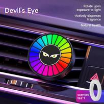 Car Air Vent Aroma Diffuser RGB Sound Pickup Rhythm Light Car Perfume Clip with Music Sync LED Atmosphere Lamp Cologne blue