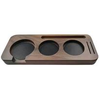 Kavos tamperio kilimėlio stoties stovas Portafiltro laikiklio atramos pagrindo stovas Riešutmedžio mediena 51MM 54MM 58MM Espreso Priedai Barista 58MM black
