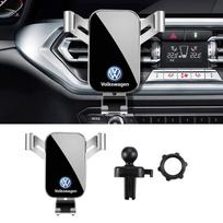 1Pcs Car Phone Holder Air Vent Clip Mount Mobile Cell Stand For VW Golf Tiguan T-Roc Polo Passat ID.4 T-Cross ID.3 Taigo ID.7 gray