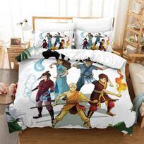 New Avatar The Last Airbender Bedding Set Single Twin Full Queen King Size Bed Set Adult Bedroom Duvet cover Sets Home Textile EU Single(135*200cm)3pcs