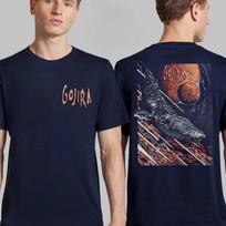 Gojira Terra Incognita Graphic Tee Featuring Abstract Cosmic Creature Art Progressive Metal Streetwear Casual Unisex Top S white