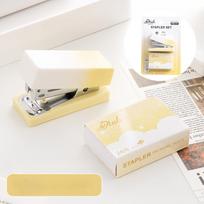 Gradual Gradient Macaron Color Mini Cat Paw Easy-to-use Stapler for Student Office Portable Binding Supplies Stapler beige