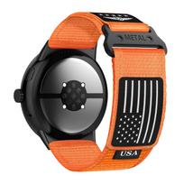 For Google Pixel Watch 3 4 Strap 45mm 41mm accessories Sport Nylon Trail Loop Belt bracelet correa for Google Pixel Watch 2 Band Pixel Watch 4 3 45mm oranžinė