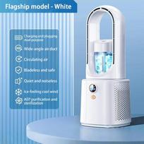 Xiaomi Refrigerating Desktop Leafless Electric Fan Quiet Household Desktop Air Conditioning Fan Bedroom Small Office Spray Fan white