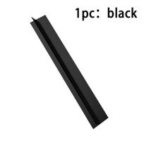 Silicone Gap Strip Kitchen Gas Stove Sealing Strip Kitchen Anti-Oil Anti-Stain Strip Silicone Insert Strip Kitchen Accessories 53.4cm length black